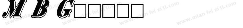 Mon Bank Gothic字体转换